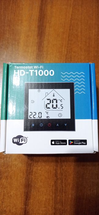 Termostat programator HD-T1000 WI-FI mata,folia panel, grzewczy