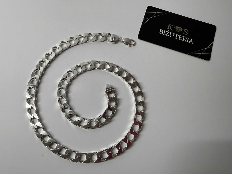 Srebrny Łańcuszek splot Cubana 58,5 CM 121 GRAM ! PR. 925 Okazja !