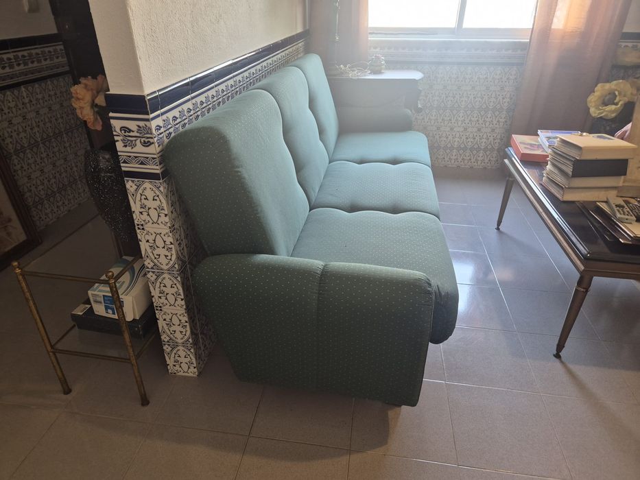 Sofá verde 205x85x90