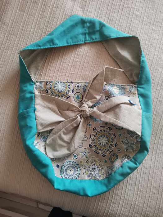 Mala praia em tecido