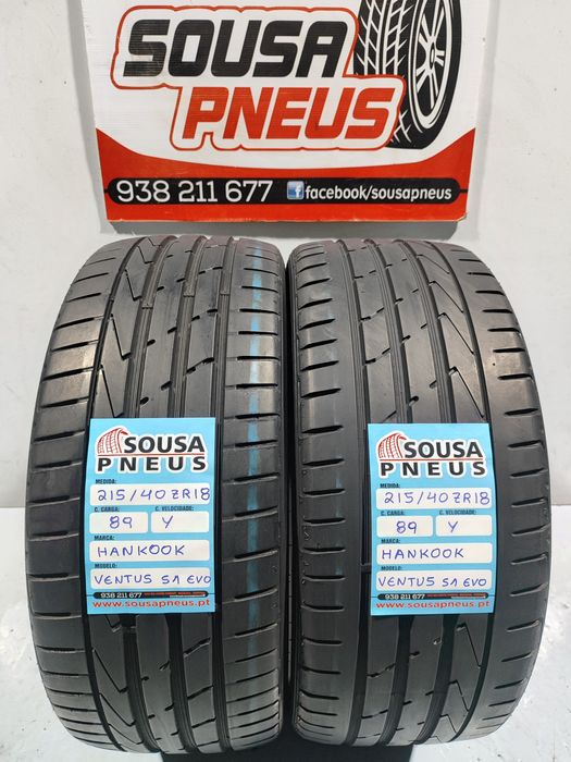 2 pneus semi novos 215-40R18 Hankook - Oferta dos Portes