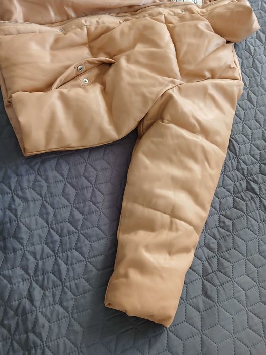 Пуховик куртка ABERCROMBIE & FITCH з веганської еко-шкіри