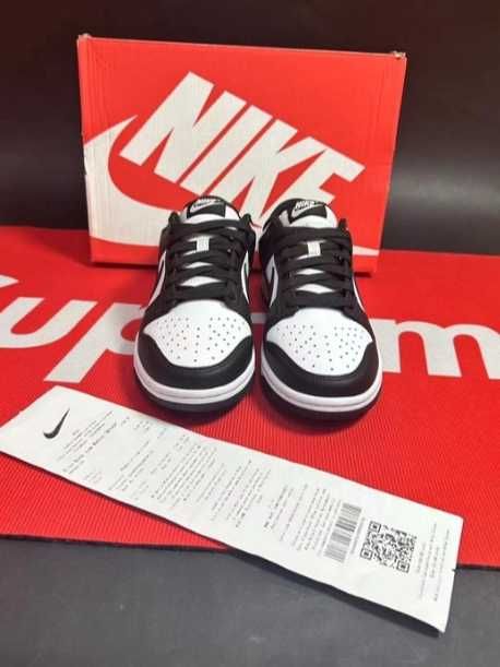 nike dunk biack low whute panda 39
