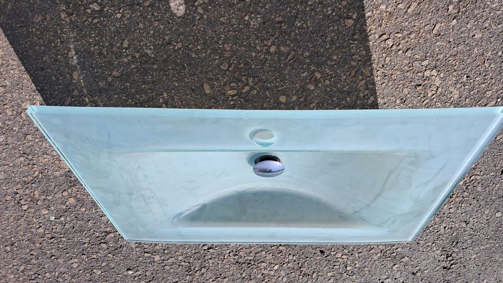 lavatório vidro 70x50 pousar ou suspenso