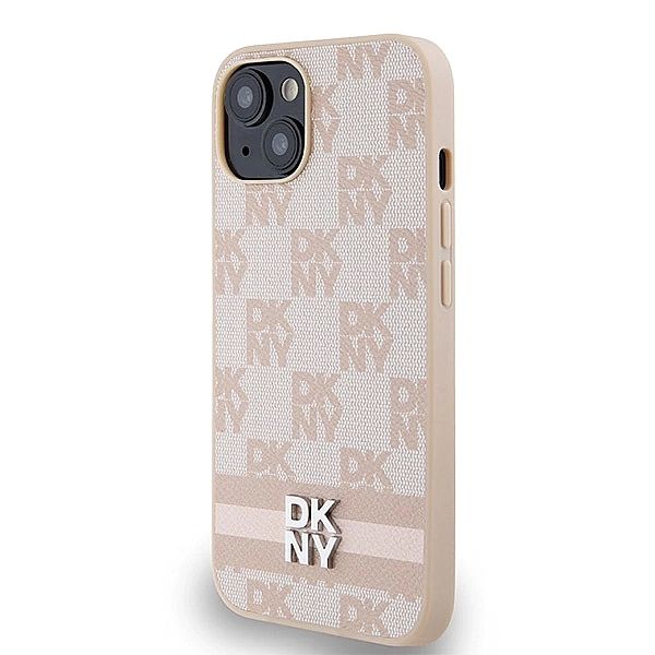 Etui DKNY Leather Checkered Mono Pattern & Printed Stripes na iPhone 1