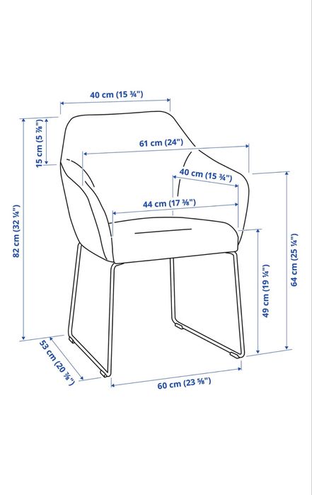 Cadeira de Jantar / Escritório IKEA TOSSBERG