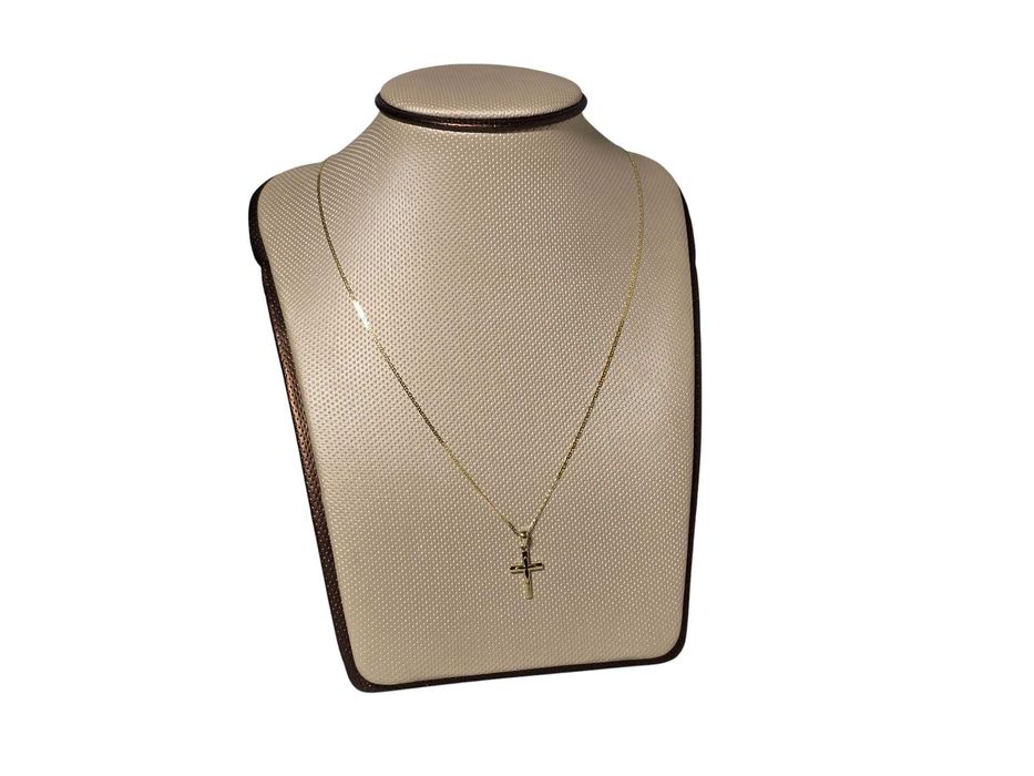 Cudny Złoty Łańcuszek Z Małym Krzyżykiem 1,66 G 585 R.46