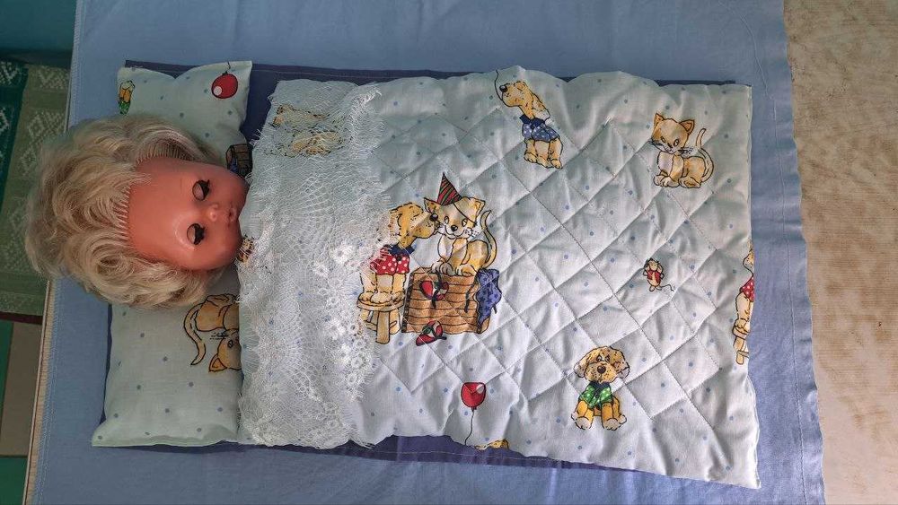 Игрушки, пингвины, постелька ручной работы