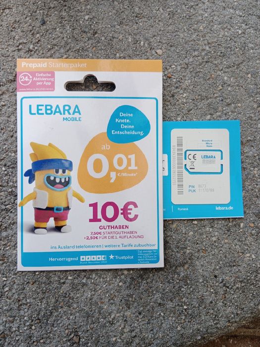 niemiecka karta sim lebara