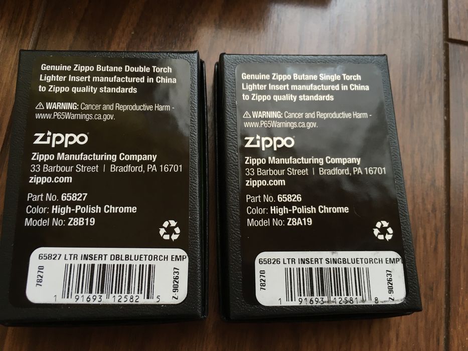 Газовый инсерт Zippo Butane Insert Single, Double Torch для зажигалок