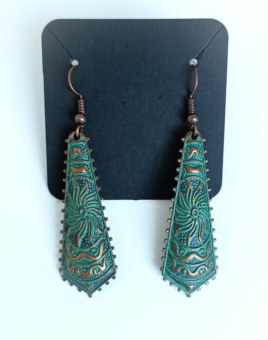 Etniczne Kolczyki Vintage Boho Retro Atlantyda Nowość