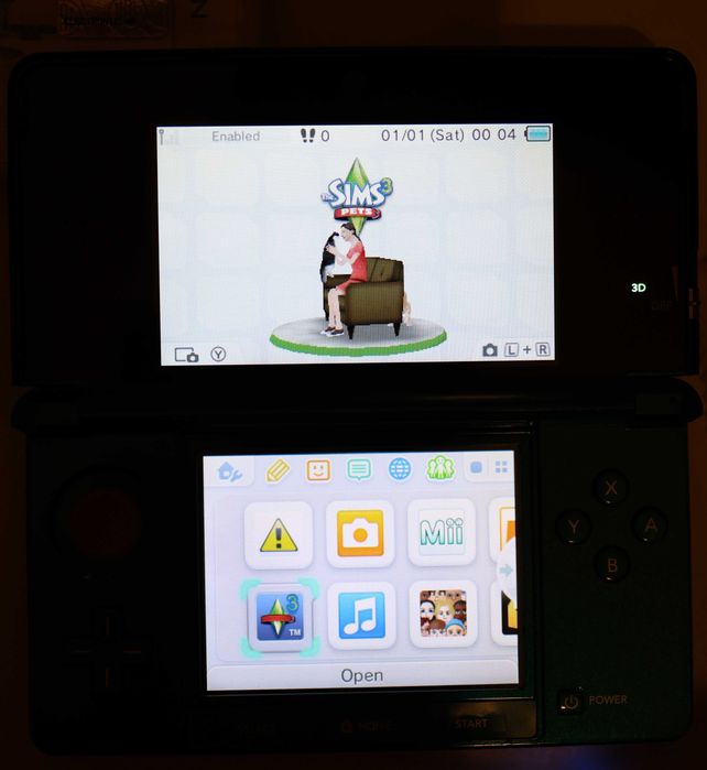 Nintendo 3DS aqua blue EUR db stan + 2 gry