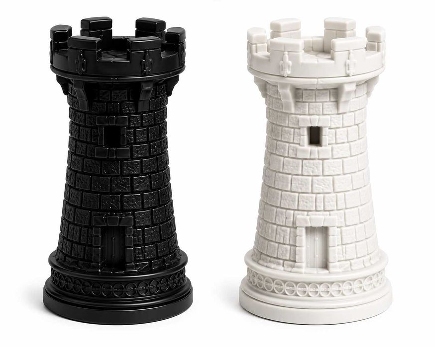 Conjunto de Xadrez Medieval – Impressão 3D