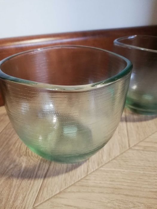 Świecznik szklany zestaw 2szt PartyLite