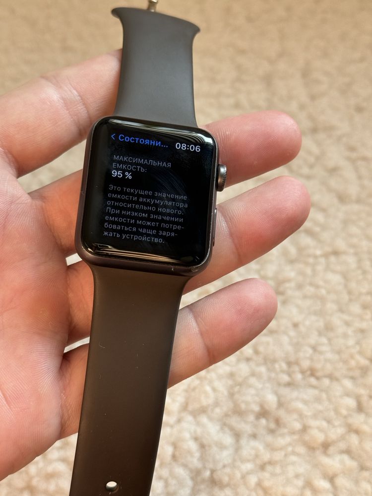 Apple watch 3 42mm space gray 2 800 Olx