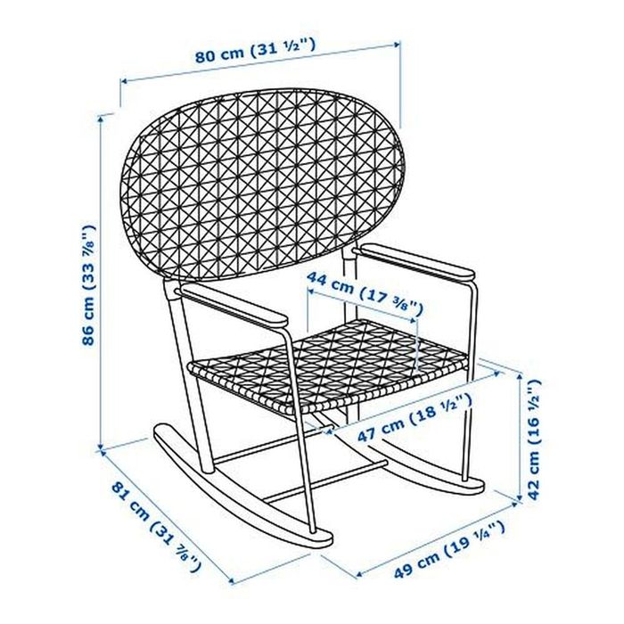 Cadeira baloiço GRONADAL IKEA