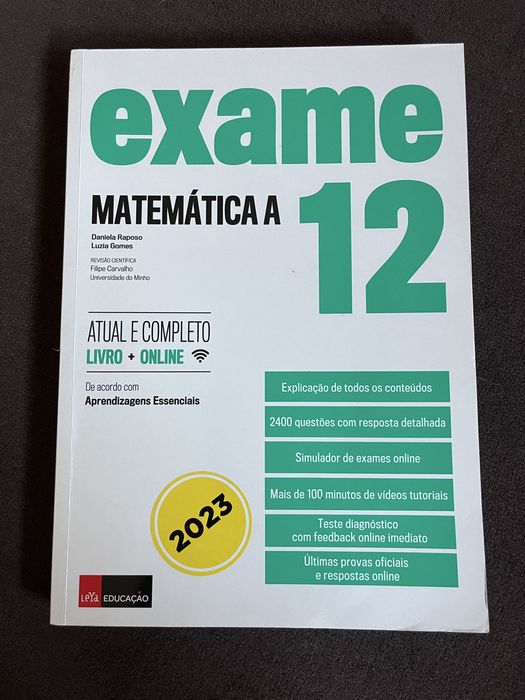 Matematica 12 ano preparacao para o exame