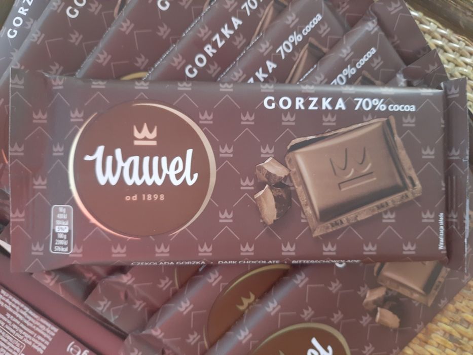 30szt x 90g czekolada gorzka Wawel, 70%cocoa
