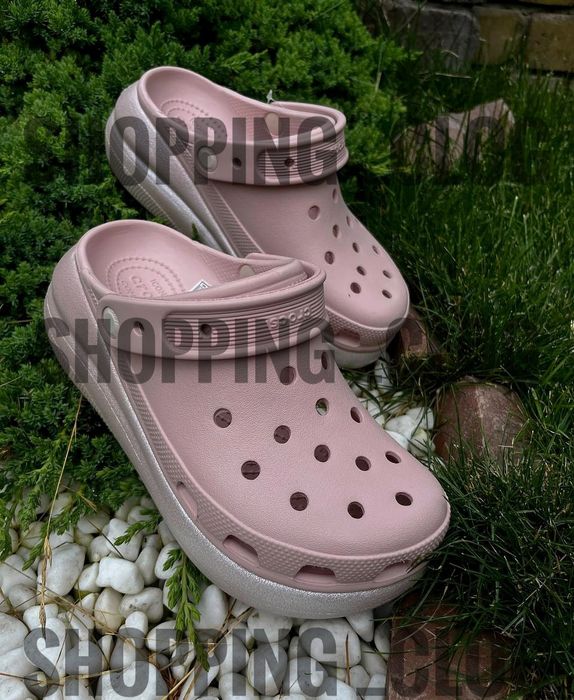 New Crocs! Жіночі Класичні сабо Classic Crush Clog на платформі Crocs