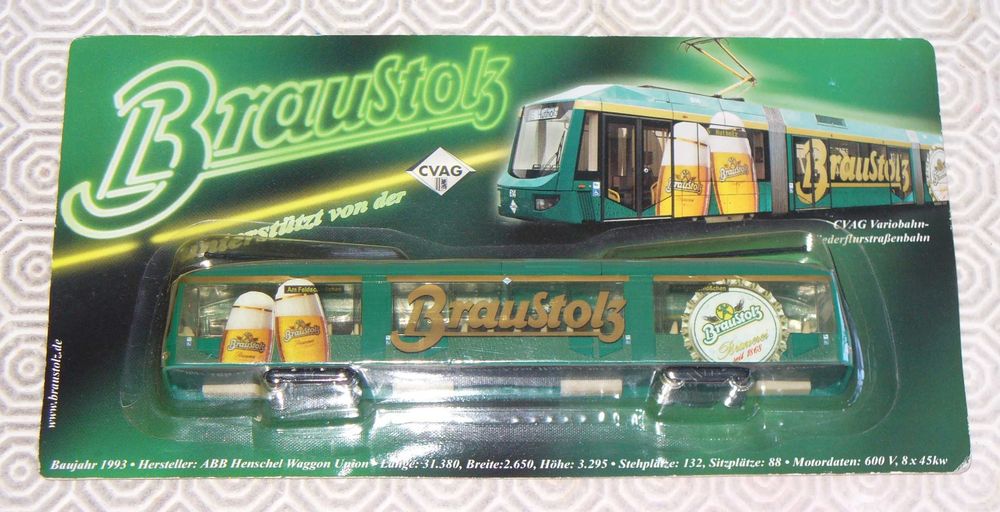 Elétrico - miniatura com publicidade a cerveja