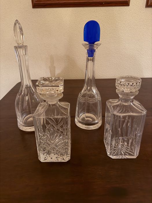 Conjunto de 4 Frascos de Cristais