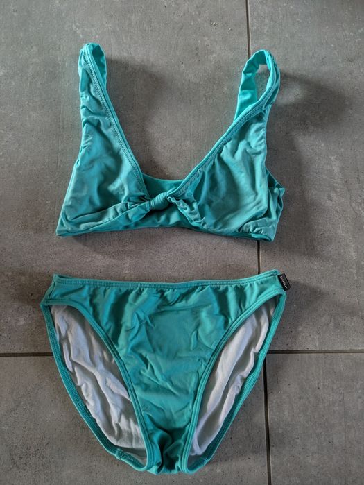 Bikini strój kąpielowy seafolly niebieski morski S M damski zabudowany