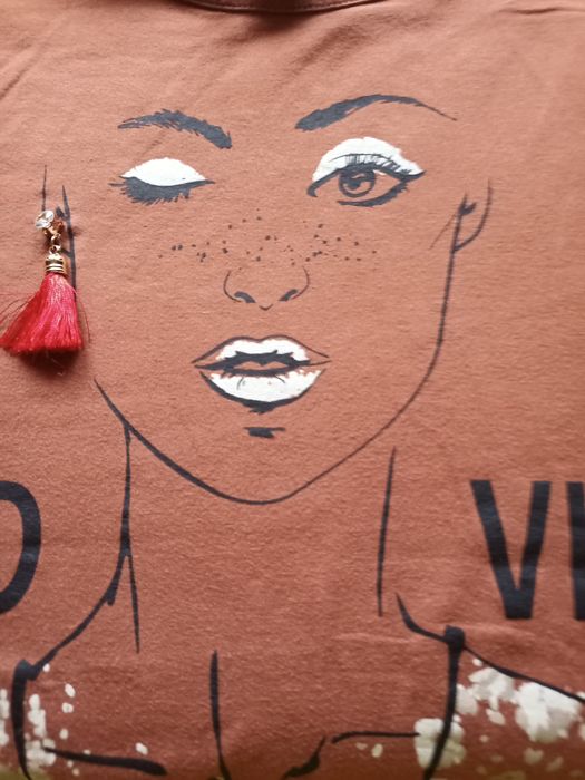 Bluzka z kolczykiem 3/4 rękaw Beloved Women XXL