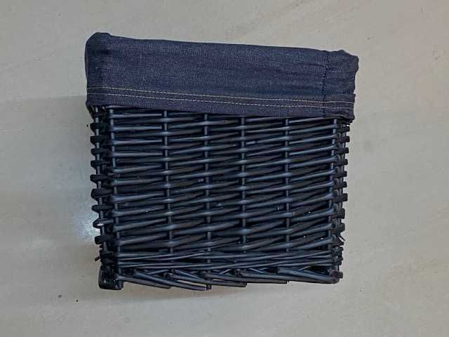 Cesto Vime preto grande - Como Novo