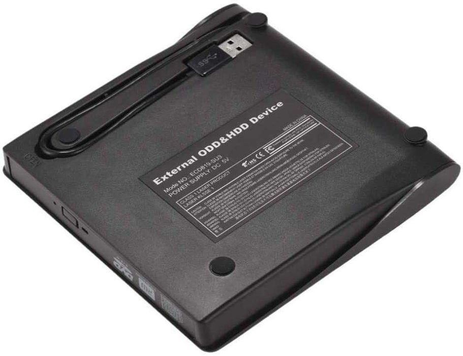 NAPĘD CD-R/DVD-ROM/RW Nagrywarka Zewnętrzny USB USB 2.0 USB 3.0