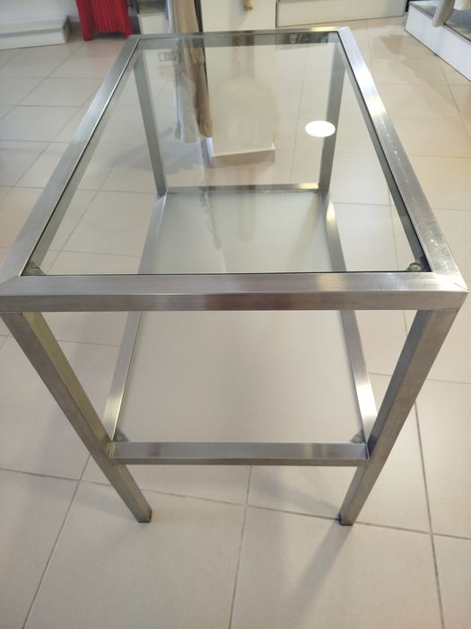 Mesa em inox e Vidros ,