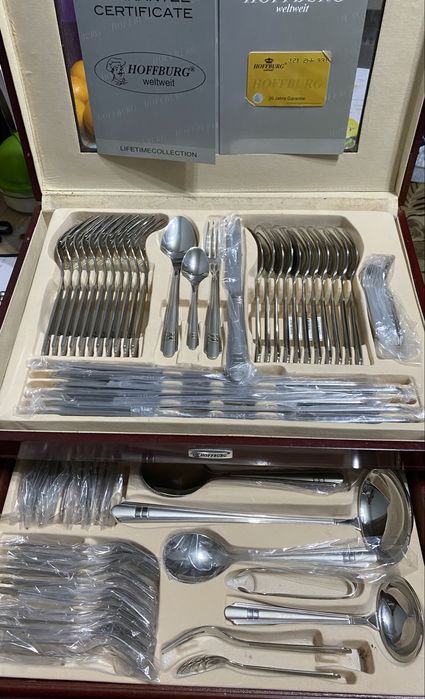 Sztućce w drewnianej kasecie marki Hoffburg