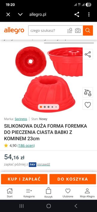 Silikonowa forma babki do pieczenia