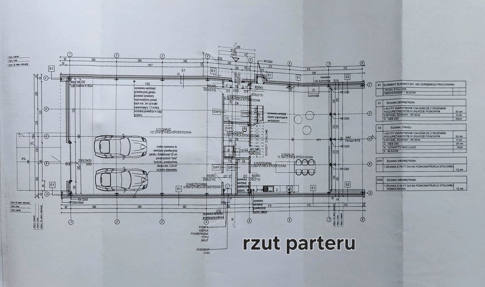 Duża działka z domem w budowie