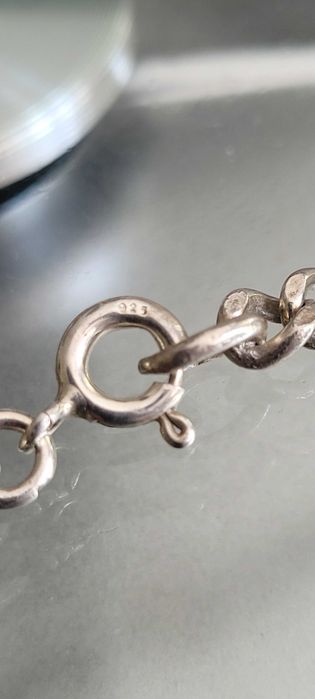 Srebrny łancuszek pancerka 50cm 22g p.925