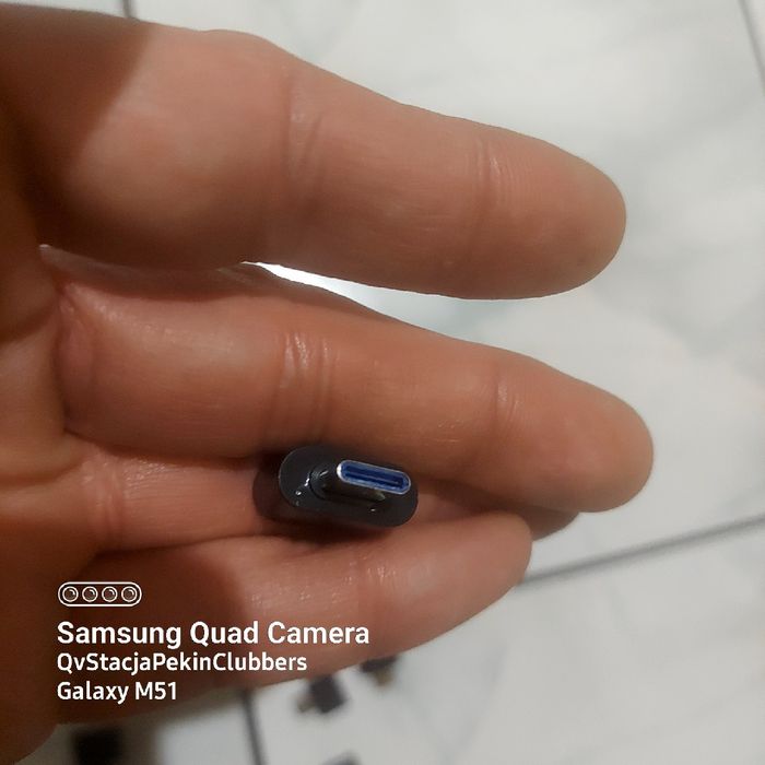 Reduktor Adapter wtyczka z TYP-C na USB Black Tablet Telefon Komputer