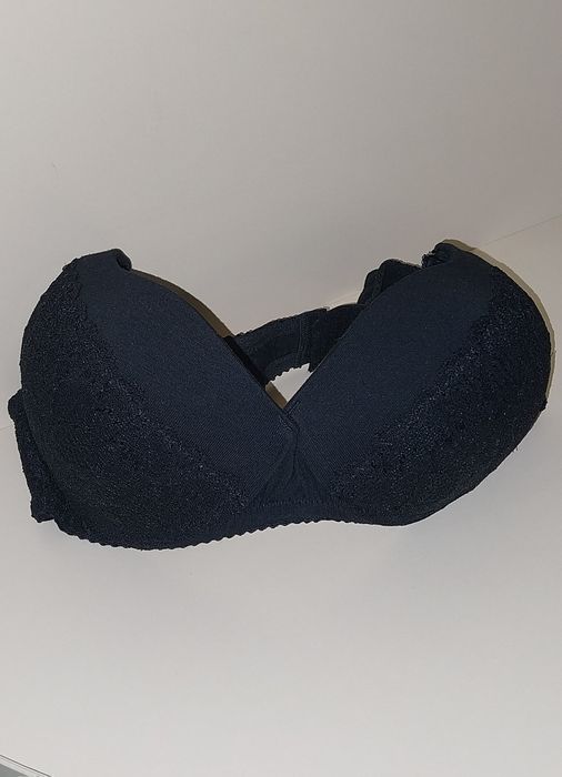 Новий 80А Пушап 95% Бавовна SEALINE чорний бюстгальтер, знімні бретелі