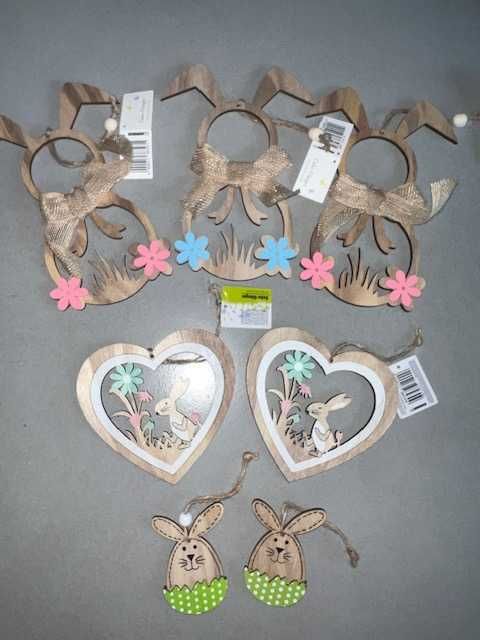 WIELKANOC mega zestaw ozdób na Święta Wielkanocne 121 szt.