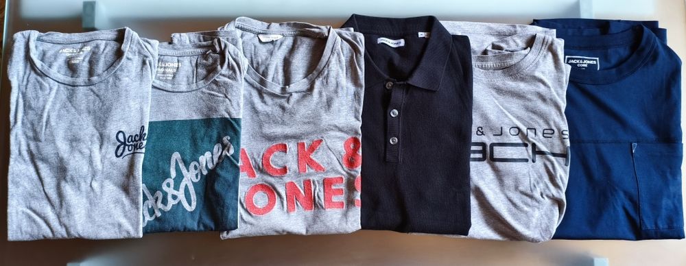 Jack & Jones / Originals / Комплект Футболок / Размер М (4шт)+L (2шт)