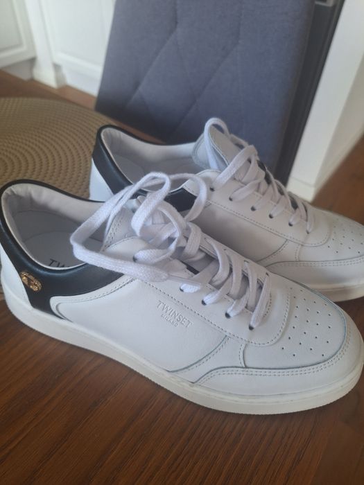 Twinset sneakers 40 skorzane JAK NOWE RAZ ZAŁOŻONE