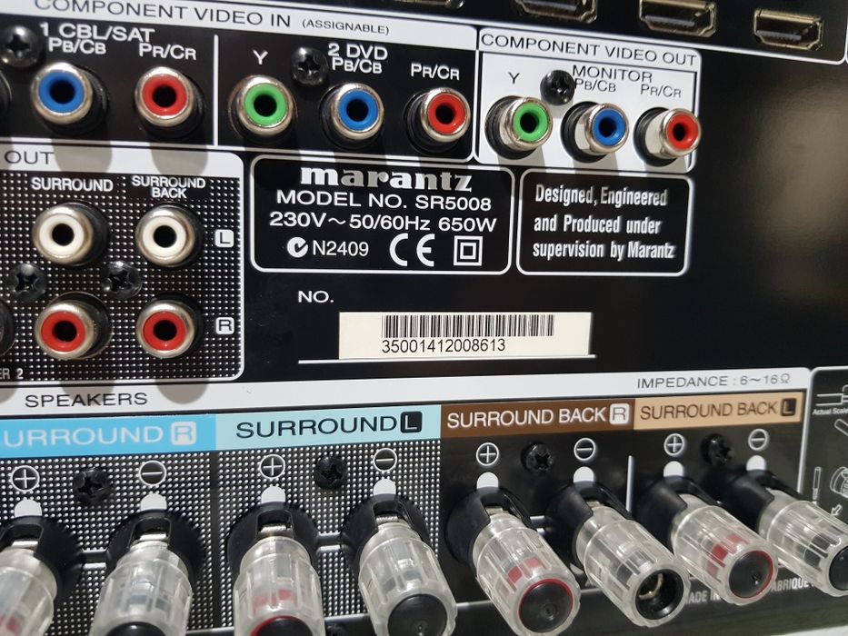 Пульт!7.2AV ресивер  Marantz SR-5008 7х140 Вт,HDMI 4K AirPlay