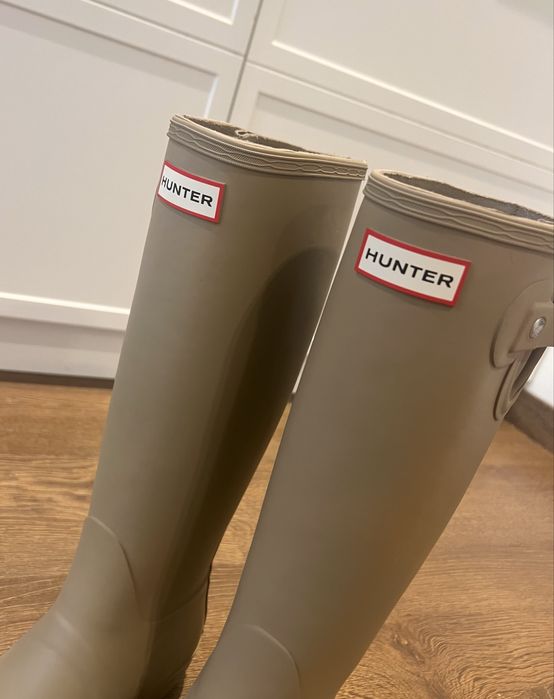 Hunter kalosze bezowe 38