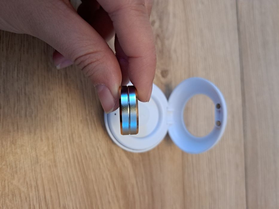 Smart ring JYouPro srebrny, tętno, saturacja, monitor snu, aktywność,