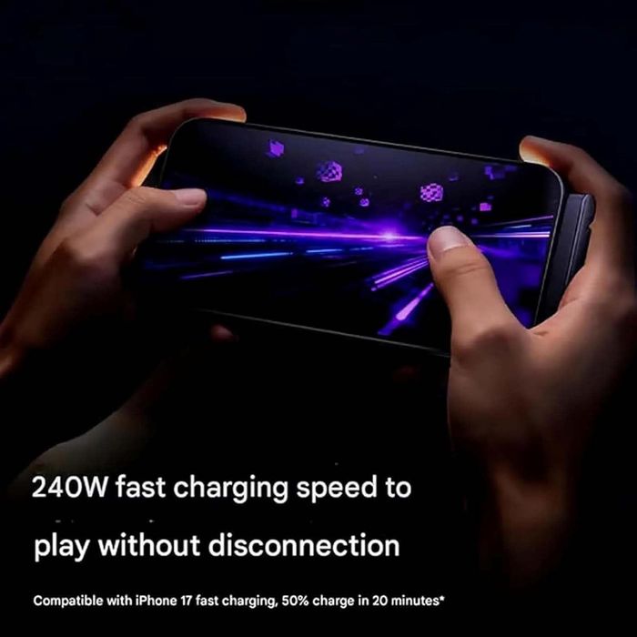 Cabo USB-C novo, de alta transferência, 240w, com suporte
