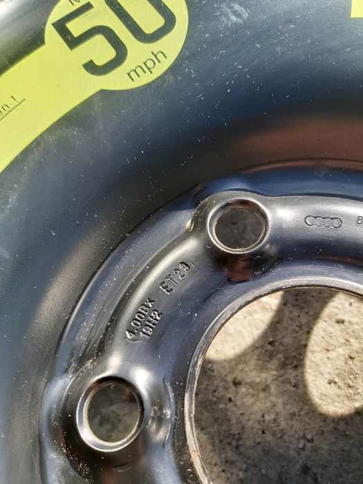 Koło dojazdowe a4 b8 5x112 19" ET 29