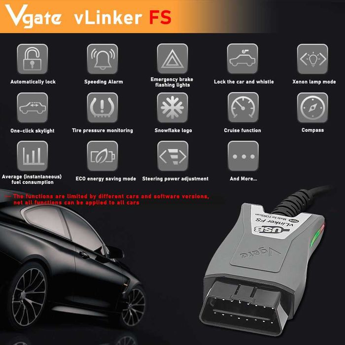 Vgate Vlinker FS USB kabel diagnostyczny Ford Mazda