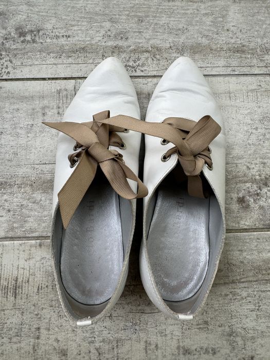 Buty skorzane Sergio Bardi biale 36