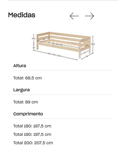 Cama com gaveta LUFE