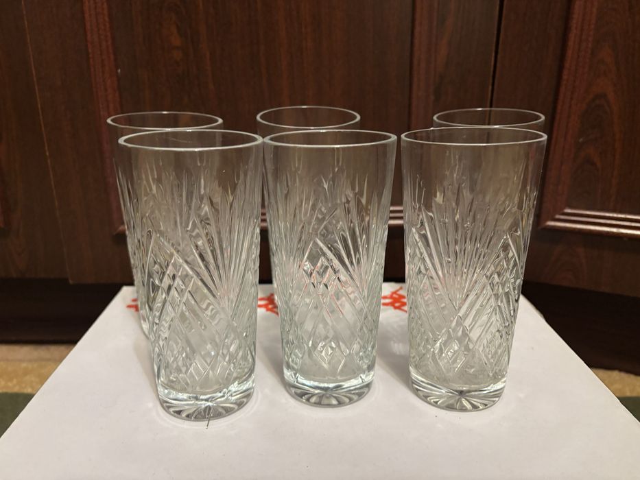 Кришталеві стакани 6 шт