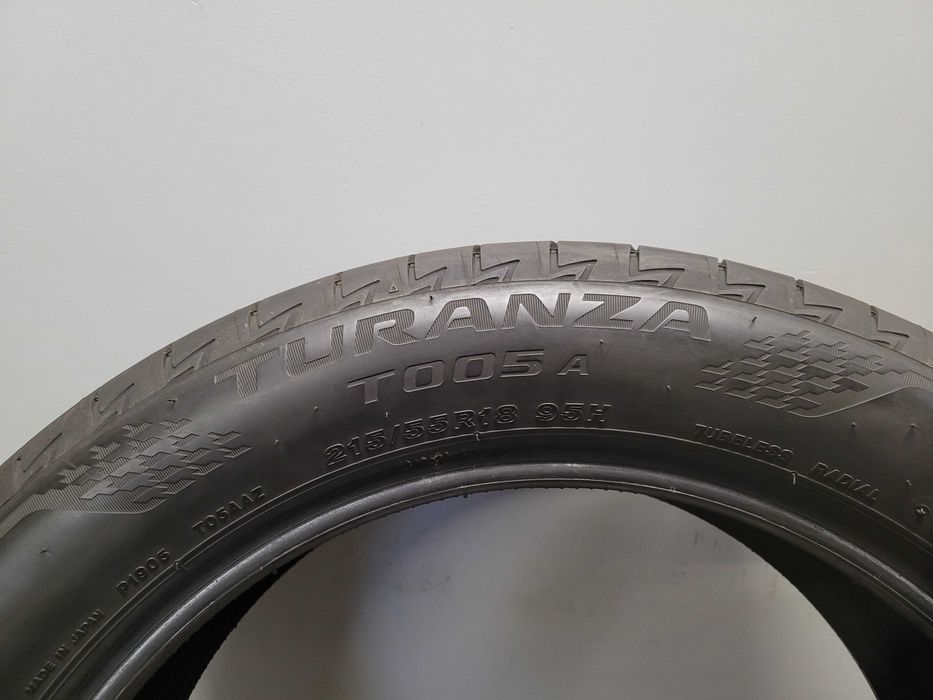 4x215/55R18 Bridgestone Turanza T005A, 95H, 2025 rok, Idealne