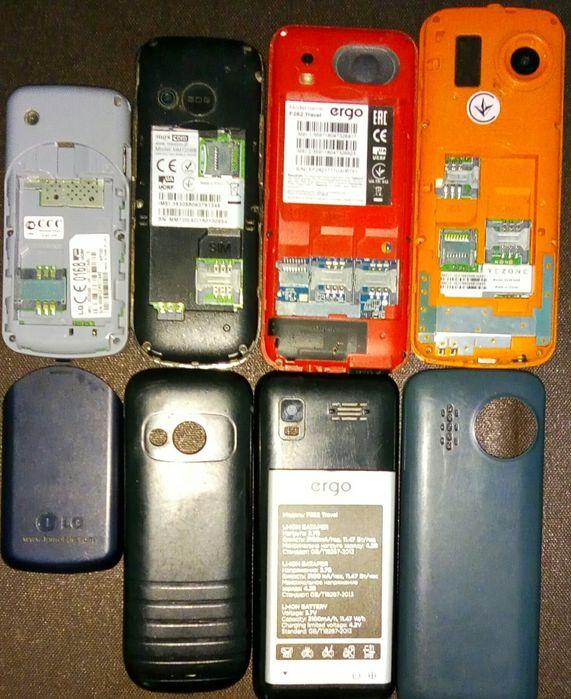 Кнопочные телефоны  Lenovo A328, ZTE, Siemens A52, A70, C55, No